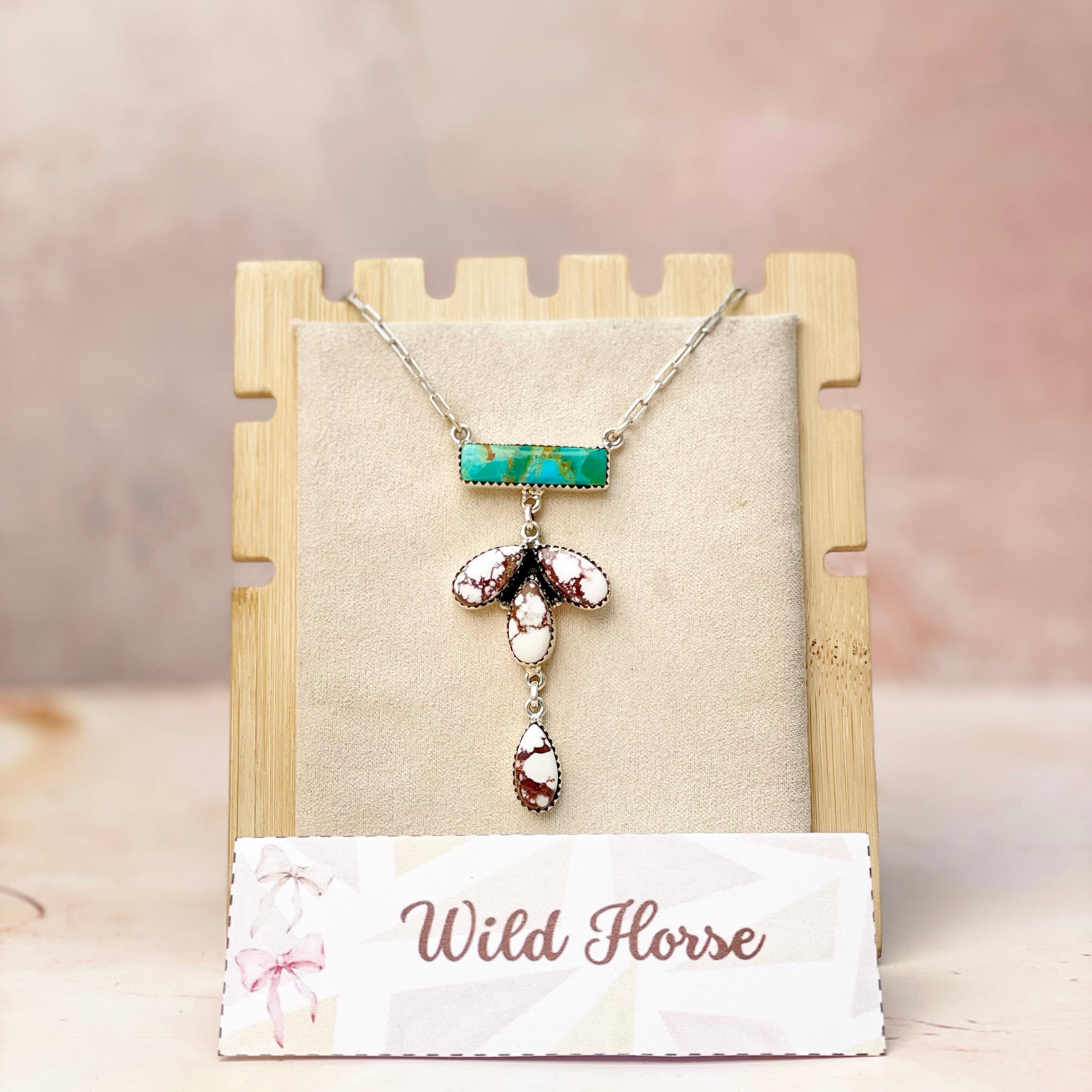 Evelyn's Cluster Bar Necklace-Necklaces-Krush Kandy, Women's Online Fashion Boutique Located in Phoenix, Arizona (Scottsdale Area)