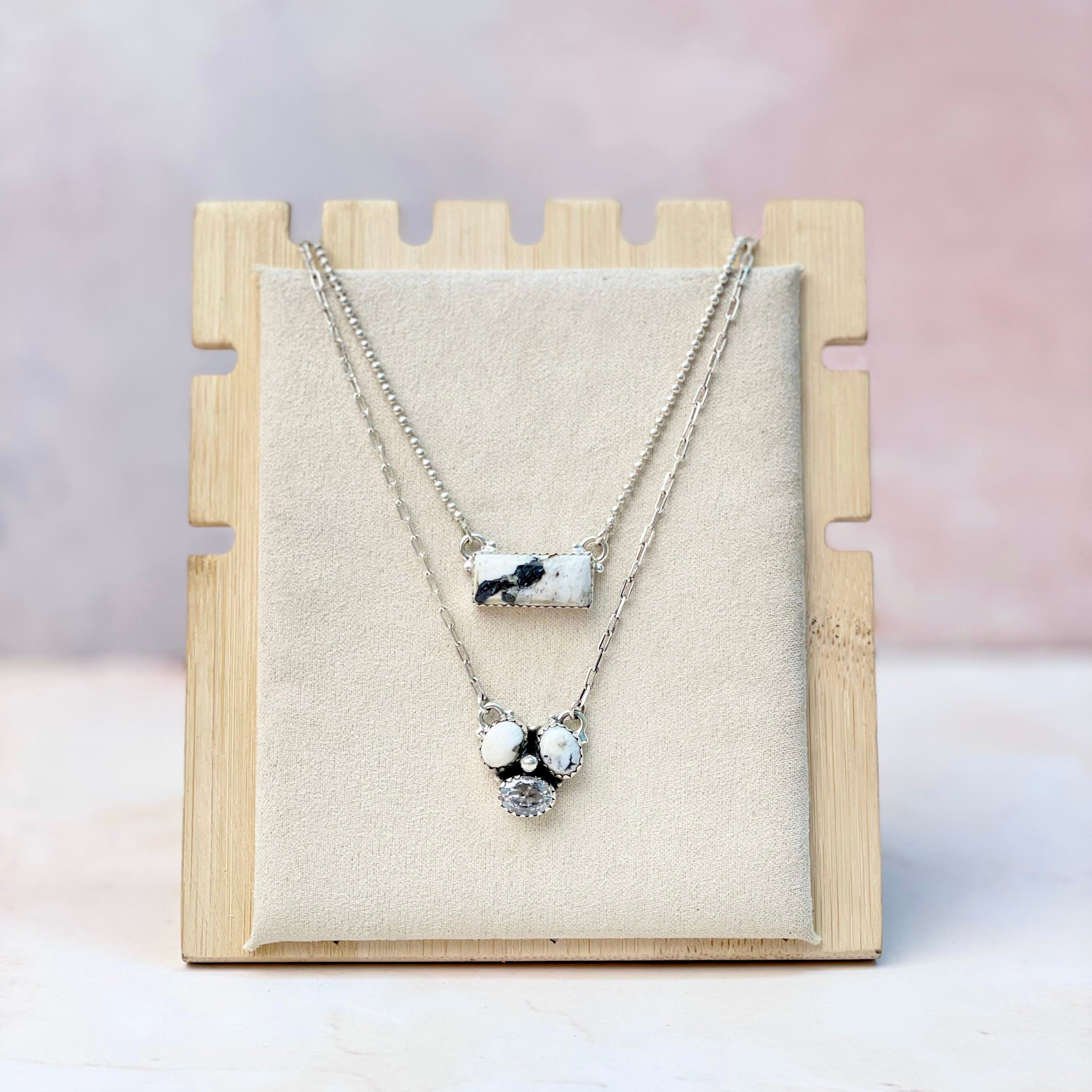 Baby Bar and Cluster Layered Necklace-Necklaces-Krush Kandy, Women's Online Fashion Boutique Located in Phoenix, Arizona (Scottsdale Area)
