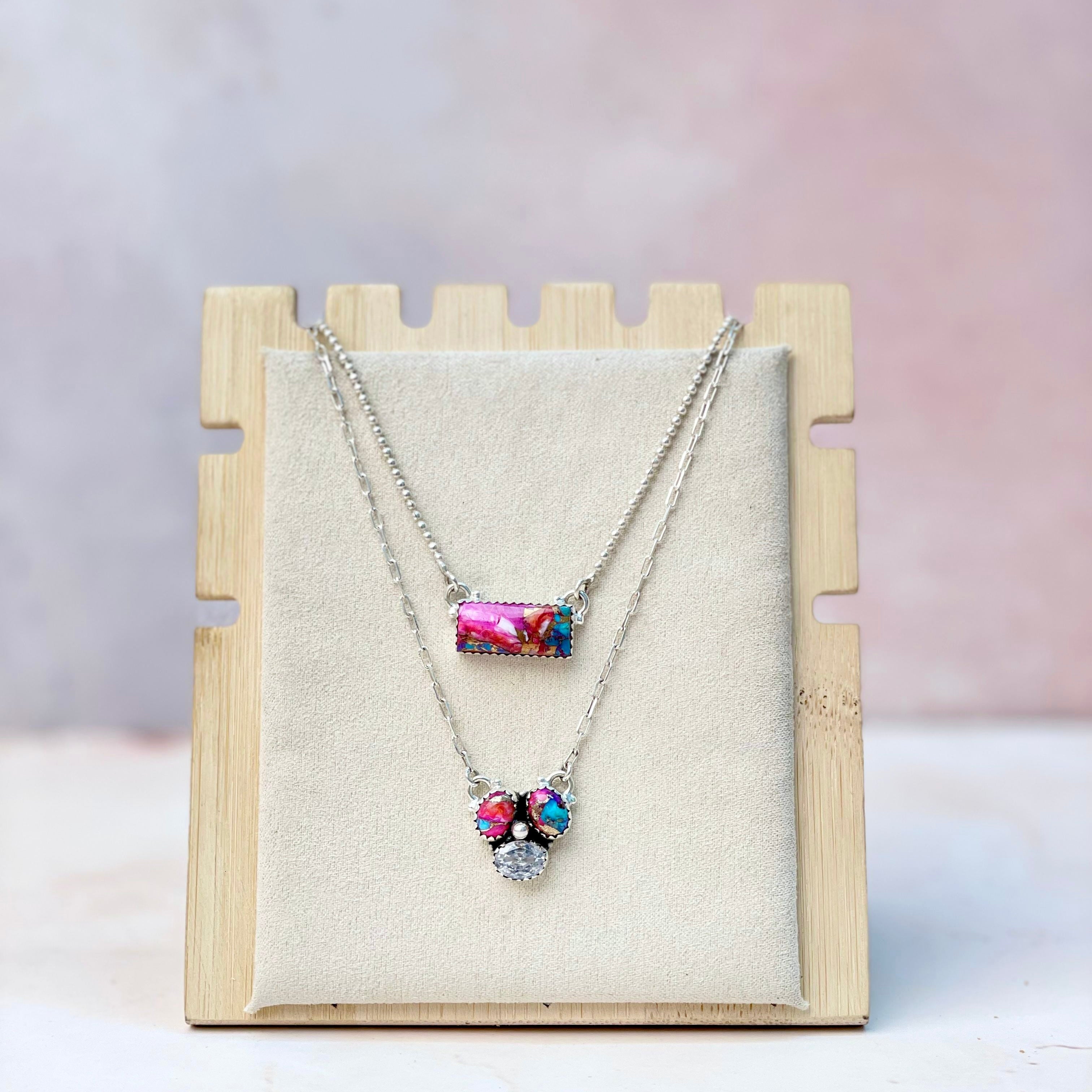 Baby Bar and Cluster Layered Necklace-Necklaces-Krush Kandy, Women's Online Fashion Boutique Located in Phoenix, Arizona (Scottsdale Area)