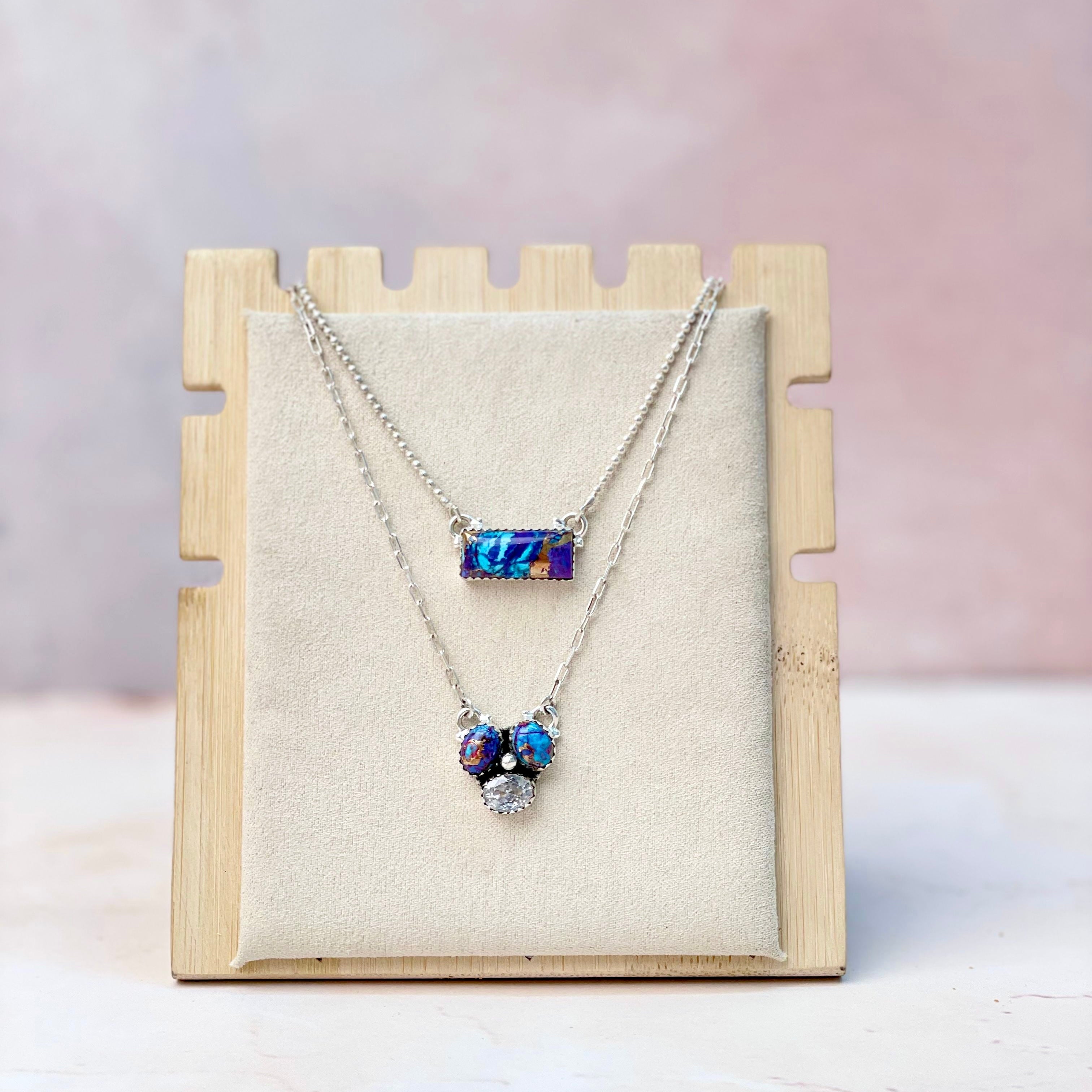 Baby Bar and Cluster Layered Necklace-Necklaces-Krush Kandy, Women's Online Fashion Boutique Located in Phoenix, Arizona (Scottsdale Area)
