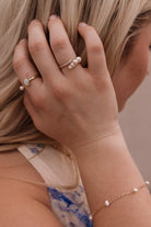 Vintage Pearl Minimalist Ring-Earrings-Krush Kandy, Women's Online Fashion Boutique Located in Phoenix, Arizona (Scottsdale Area)