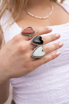 Long Heart Sterling Silver Ring-Statement Rings-Krush Kandy, Women's Online Fashion Boutique Located in Phoenix, Arizona (Scottsdale Area)