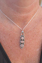 Three Stone Concho Pendant-Pendant Necklaces-Krush Kandy, Women's Online Fashion Boutique Located in Phoenix, Arizona (Scottsdale Area)