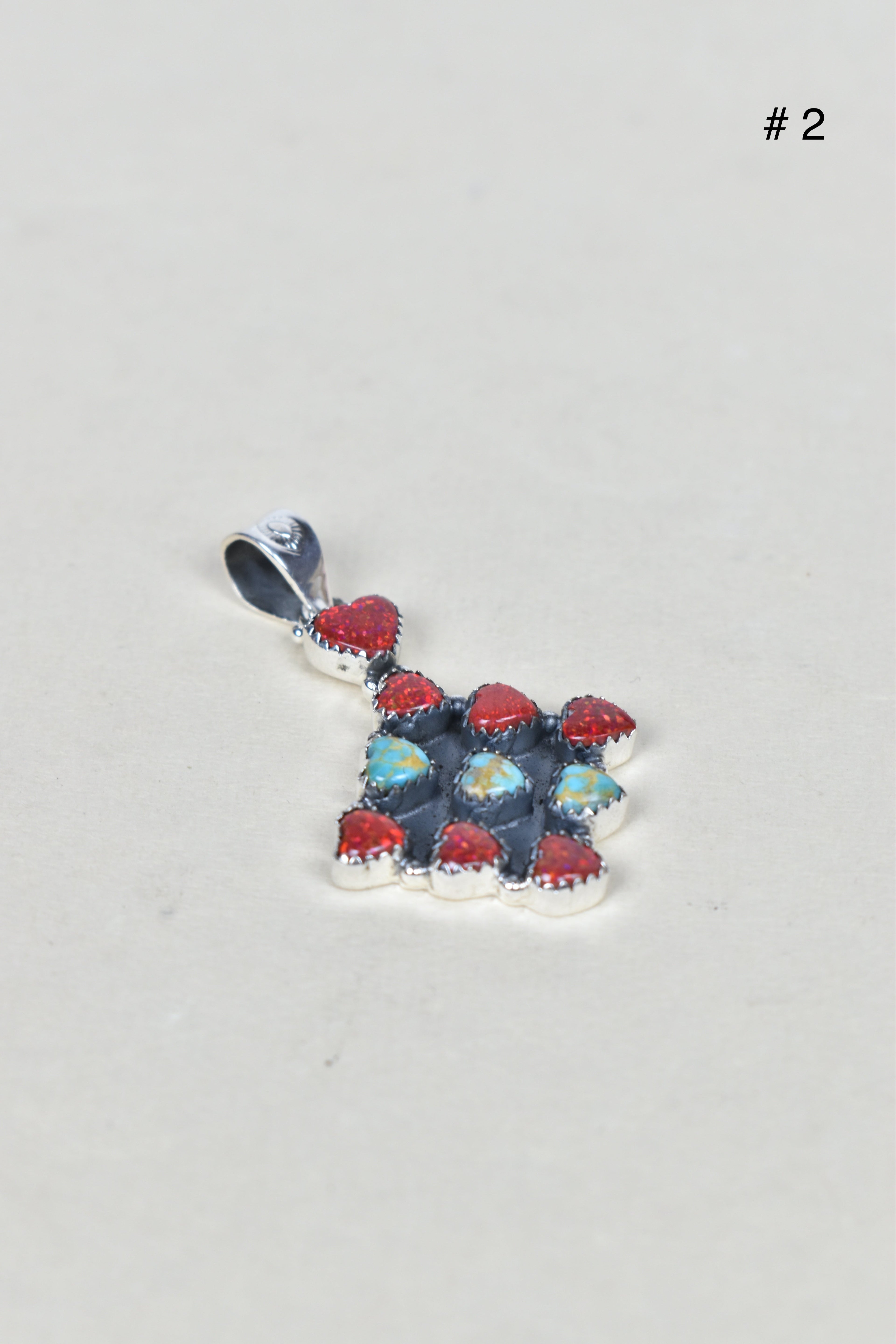 Tenfold Hearts Stone Pendant-Pendant Necklaces-Krush Kandy, Women's Online Fashion Boutique Located in Phoenix, Arizona (Scottsdale Area)