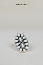 Dainty Long Blossom Cluster Opal Ring-Cluster Rings-Krush Kandy, Women's Online Fashion Boutique Located in Phoenix, Arizona (Scottsdale Area)