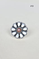 Chocolate Moonstone & Stone Cluster Sterling Silver Rings-Cluster Rings-Krush Kandy, Women's Online Fashion Boutique Located in Phoenix, Arizona (Scottsdale Area)