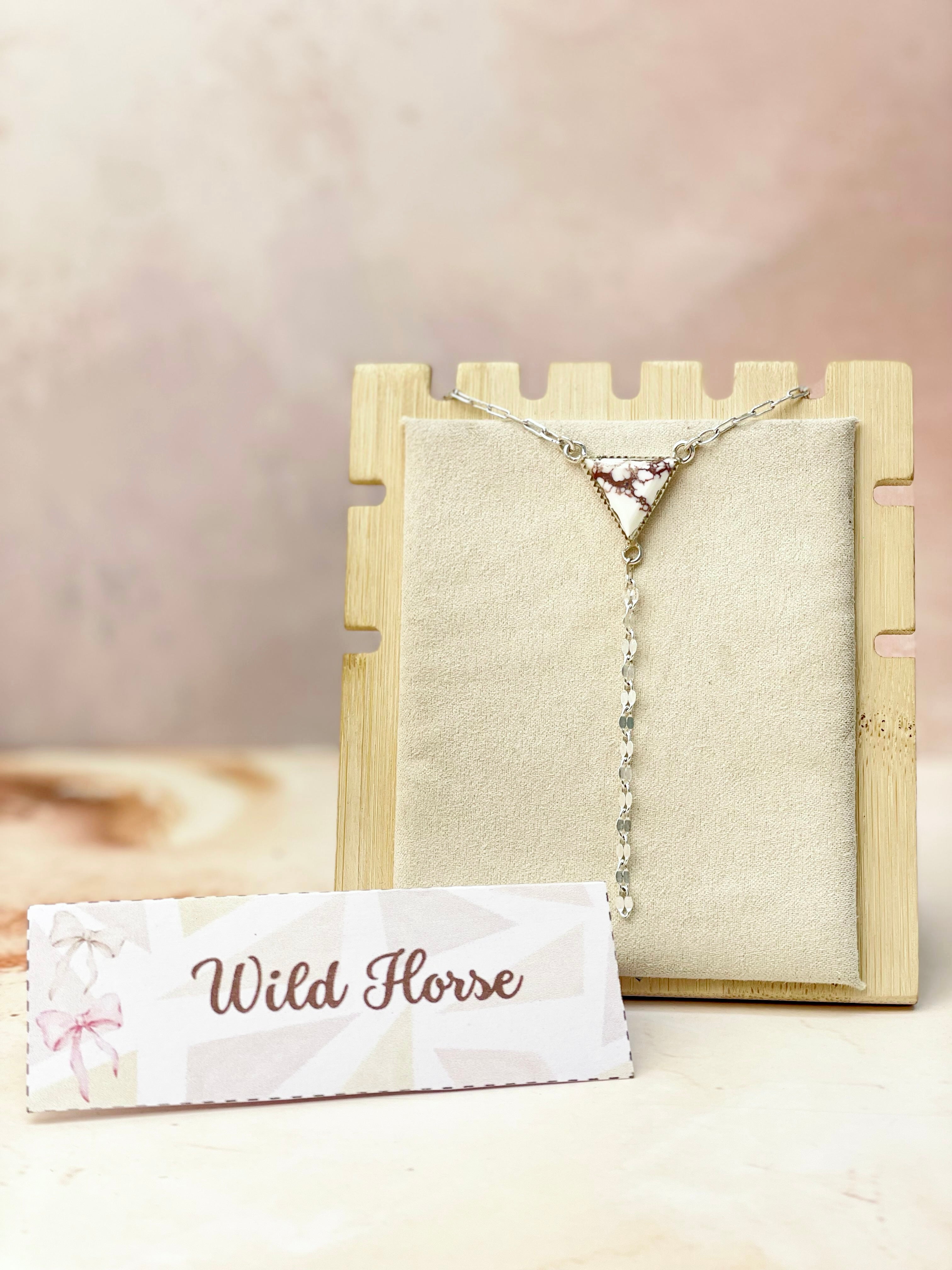 Dainty Chain and Triangle Necklace-Necklaces-Krush Kandy, Women's Online Fashion Boutique Located in Phoenix, Arizona (Scottsdale Area)