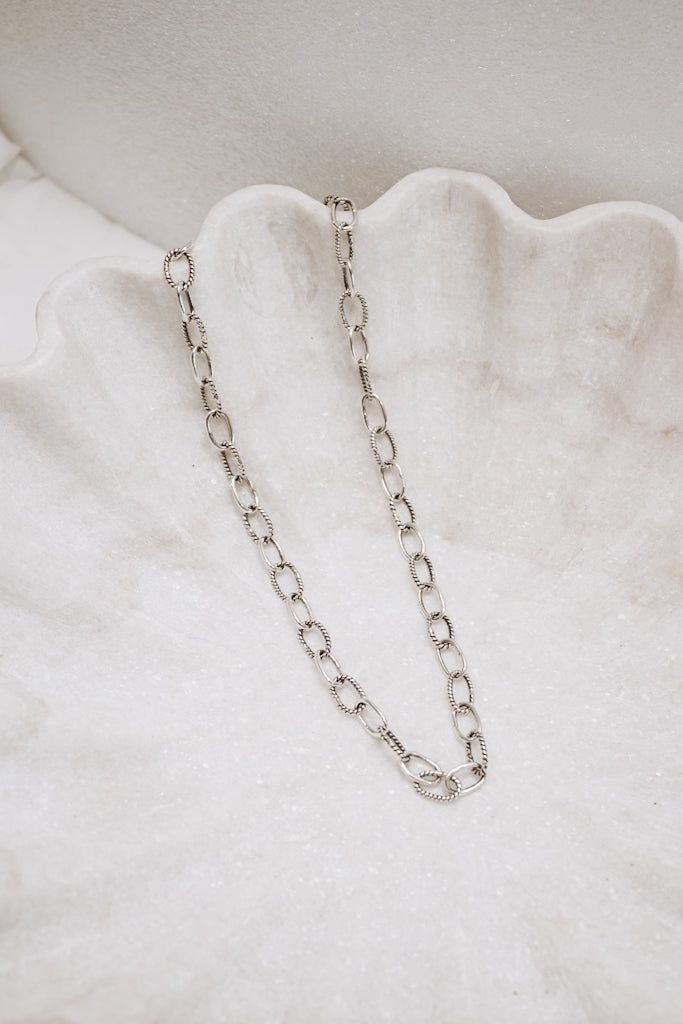Sterling Silver Duo Chain Necklace & Bracelet MADE TO ORDER-Chain Necklaces-Krush Kandy, Women's Online Fashion Boutique Located in Phoenix, Arizona (Scottsdale Area)