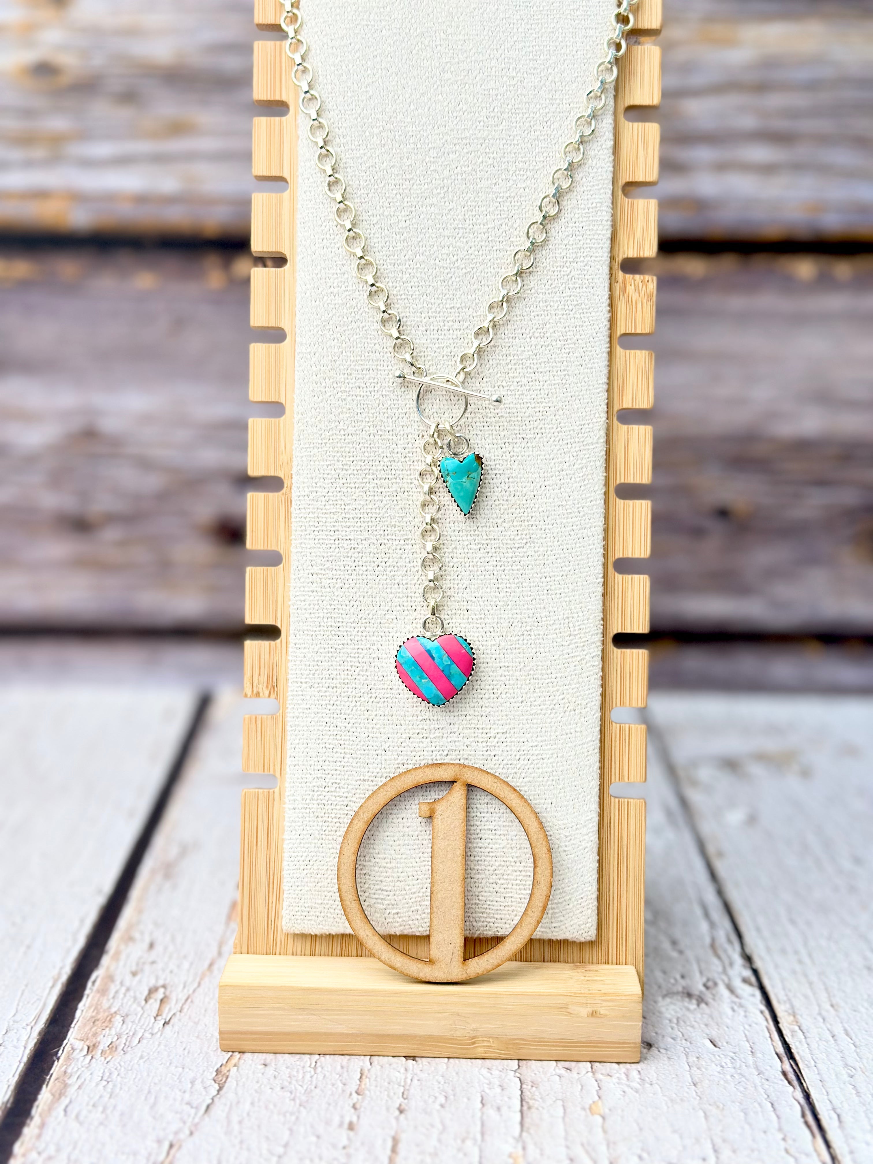 Way To Your Heart Checkered & Stripe Necklaces-Necklaces-Krush Kandy, Women's Online Fashion Boutique Located in Phoenix, Arizona (Scottsdale Area)