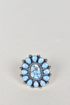 Golden Hills & Light Blue Opal One of A Kind Ring-Cluster Rings-Krush Kandy, Women's Online Fashion Boutique Located in Phoenix, Arizona (Scottsdale Area)