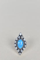 Blue Ridge Turquoise & Crystal One of A Kind Ring-Cluster Rings-Krush Kandy, Women's Online Fashion Boutique Located in Phoenix, Arizona (Scottsdale Area)
