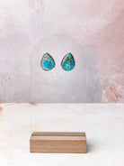Desert Blue Jasper Slab Studs-Earrings-Krush Kandy, Women's Online Fashion Boutique Located in Phoenix, Arizona (Scottsdale Area)