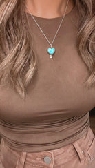 Little Daisy Single Stone Necklace-Pendant Necklaces-Krush Kandy, Women's Online Fashion Boutique Located in Phoenix, Arizona (Scottsdale Area)