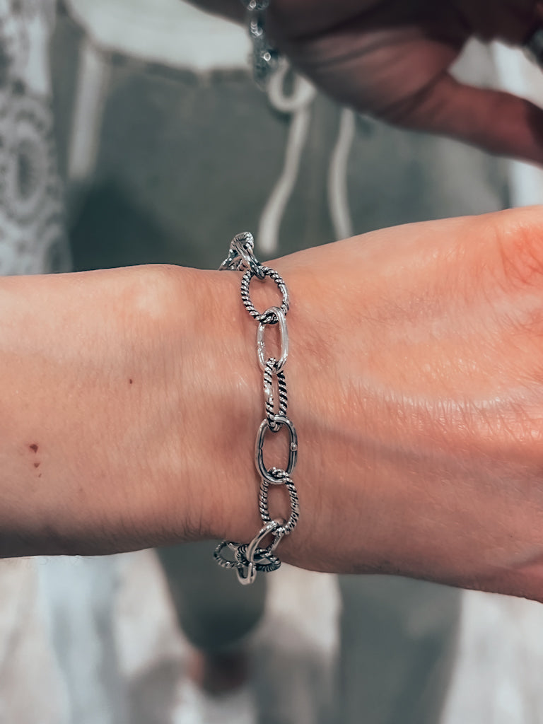 Sterling Silver Duo Chain Necklace & Bracelet MADE TO ORDER-Chain Necklaces-Krush Kandy, Women's Online Fashion Boutique Located in Phoenix, Arizona (Scottsdale Area)