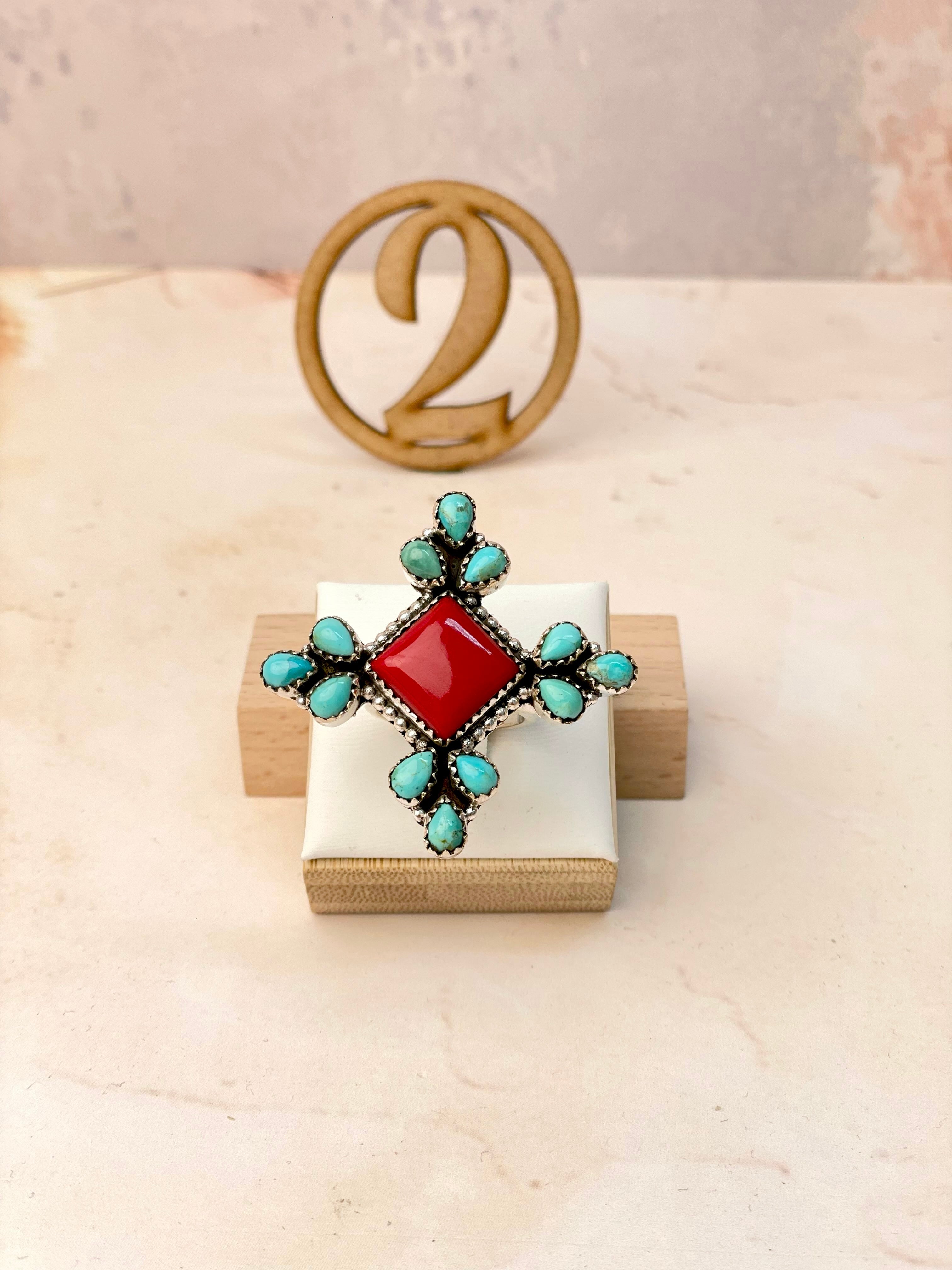 Blooming Bliss Multi Rosarita Ring-Rings-Krush Kandy, Women's Online Fashion Boutique Located in Phoenix, Arizona (Scottsdale Area)