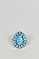 Turquoise & Golden Hills One of A Kind Ring-Cluster Rings-Krush Kandy, Women's Online Fashion Boutique Located in Phoenix, Arizona (Scottsdale Area)