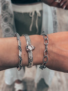 Sterling Silver Duo Chain Necklace & Bracelet MADE TO ORDER-Chain Necklaces-Krush Kandy, Women's Online Fashion Boutique Located in Phoenix, Arizona (Scottsdale Area)