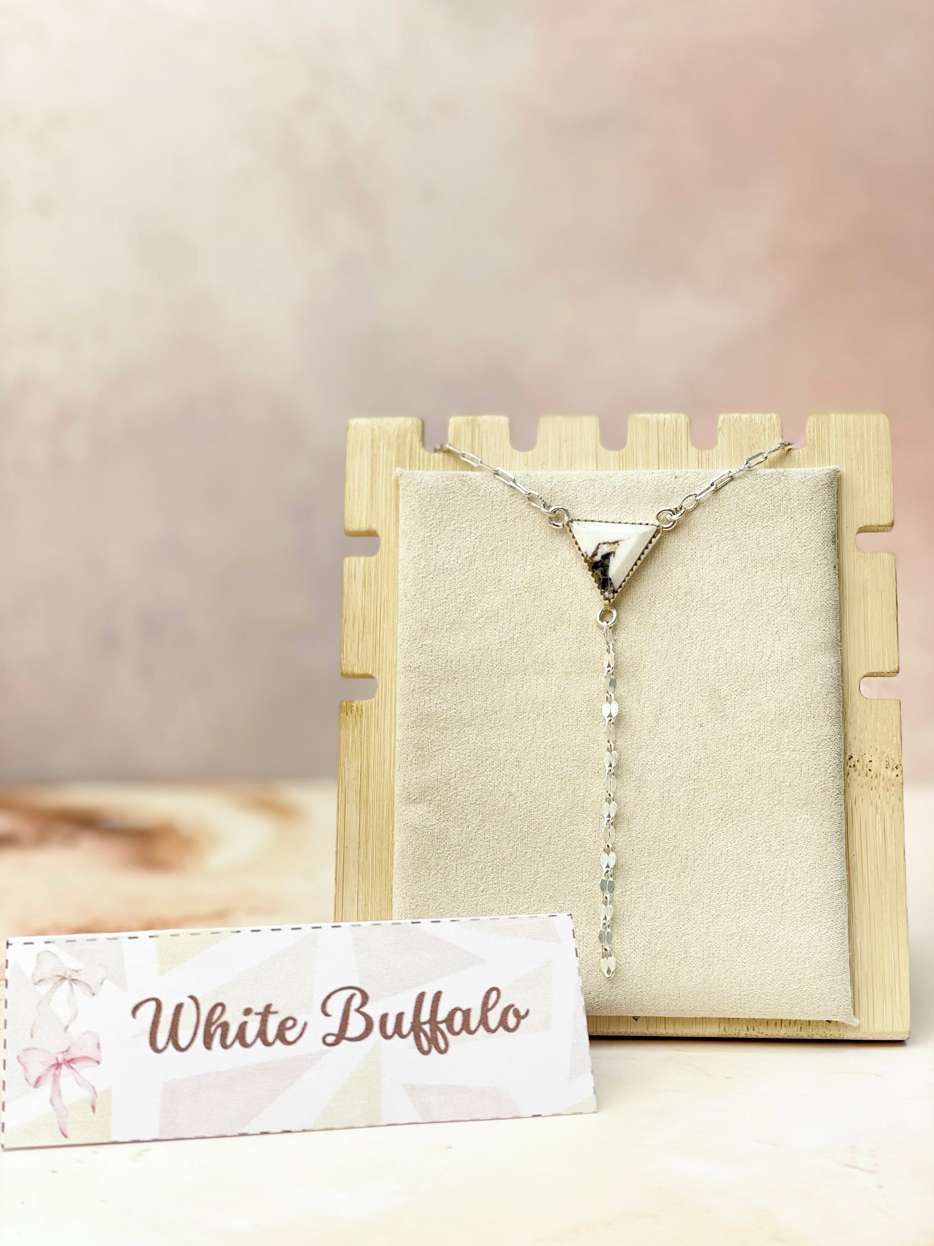 Dainty Chain and Triangle Necklace-Necklaces-Krush Kandy, Women's Online Fashion Boutique Located in Phoenix, Arizona (Scottsdale Area)