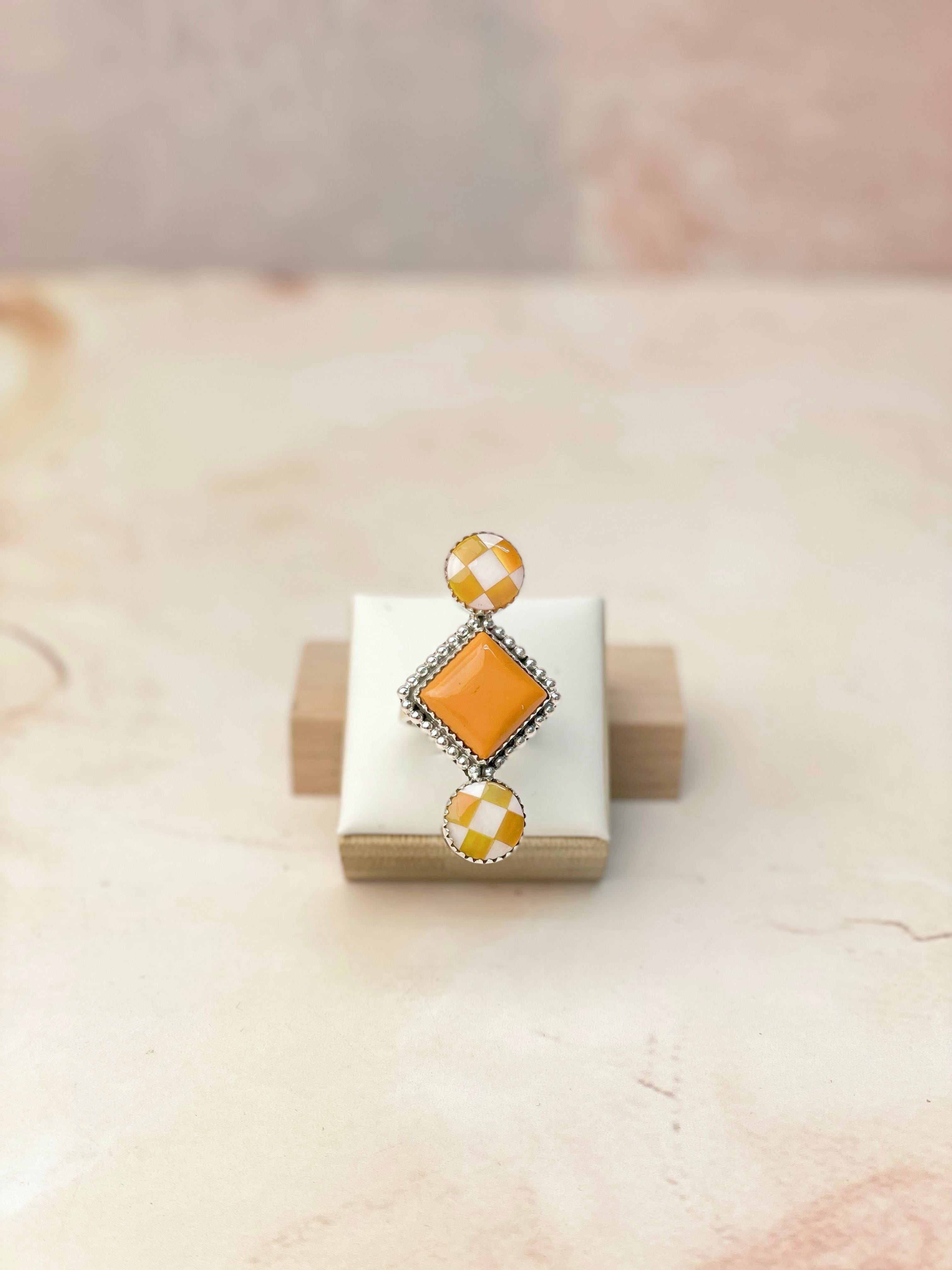 Rosarita Orange Kandy Ring-Rings-Krush Kandy, Women's Online Fashion Boutique Located in Phoenix, Arizona (Scottsdale Area)