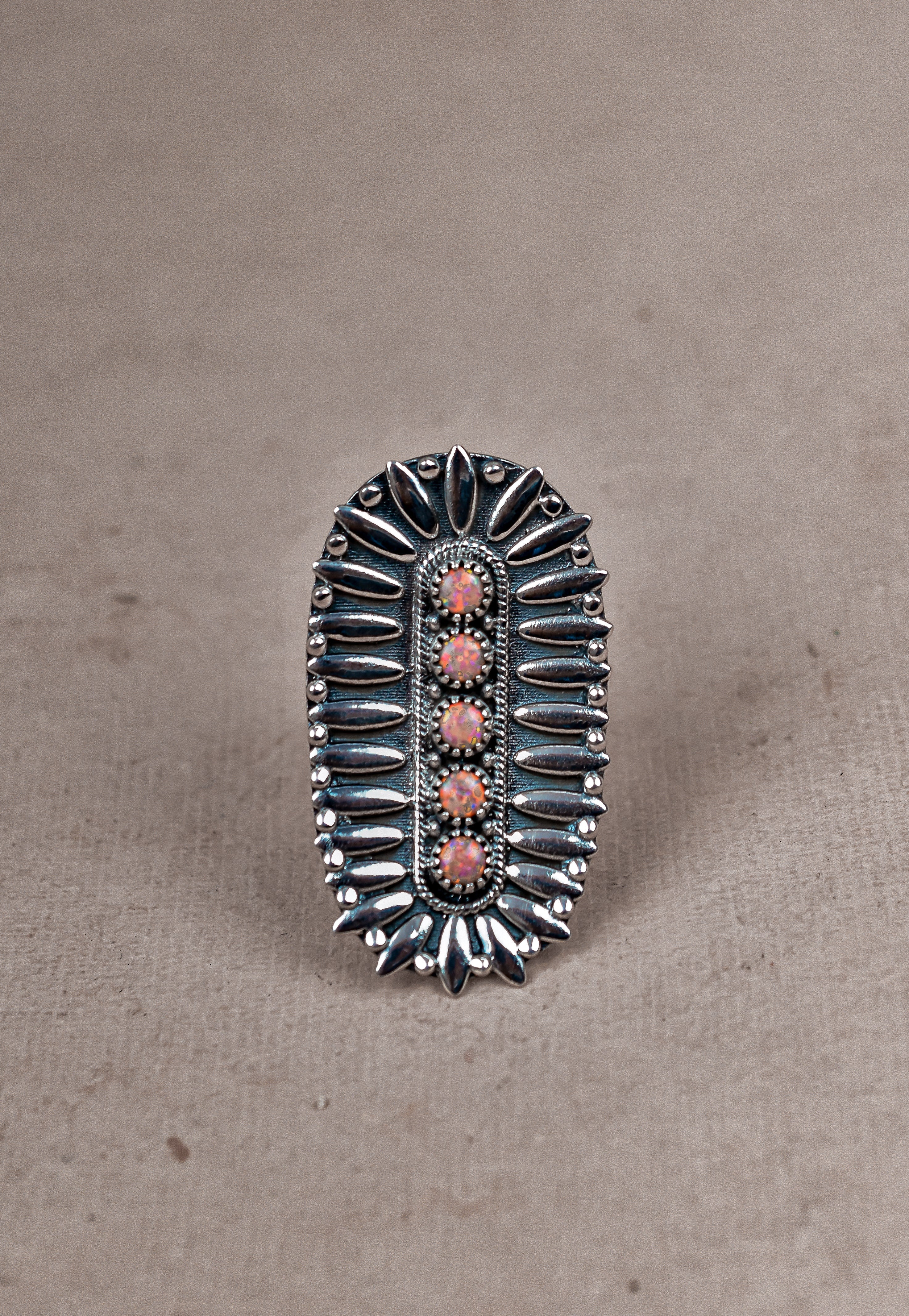 Sterling Silver Jeweled Fossil Crawler Ring-Crawler Rings-Krush Kandy, Women's Online Fashion Boutique Located in Phoenix, Arizona (Scottsdale Area)