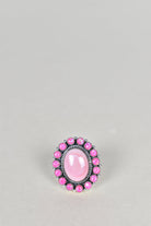 Pink Conch & Neon Pink Opal One of A Kind Ring-Cluster Rings-Krush Kandy, Women's Online Fashion Boutique Located in Phoenix, Arizona (Scottsdale Area)