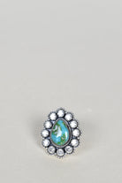 Sonoran Hills Turquoise & Crystal One of A Kind Ring-Cluster Rings-Krush Kandy, Women's Online Fashion Boutique Located in Phoenix, Arizona (Scottsdale Area)