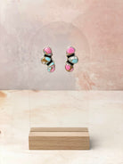 Cotton Candy Half Cluster Stud Earrings-Earrings-Krush Kandy, Women's Online Fashion Boutique Located in Phoenix, Arizona (Scottsdale Area)