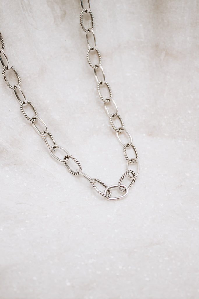 Sterling Silver Duo Chain Necklace & Bracelet MADE TO ORDER-Chain Necklaces-Krush Kandy, Women's Online Fashion Boutique Located in Phoenix, Arizona (Scottsdale Area)