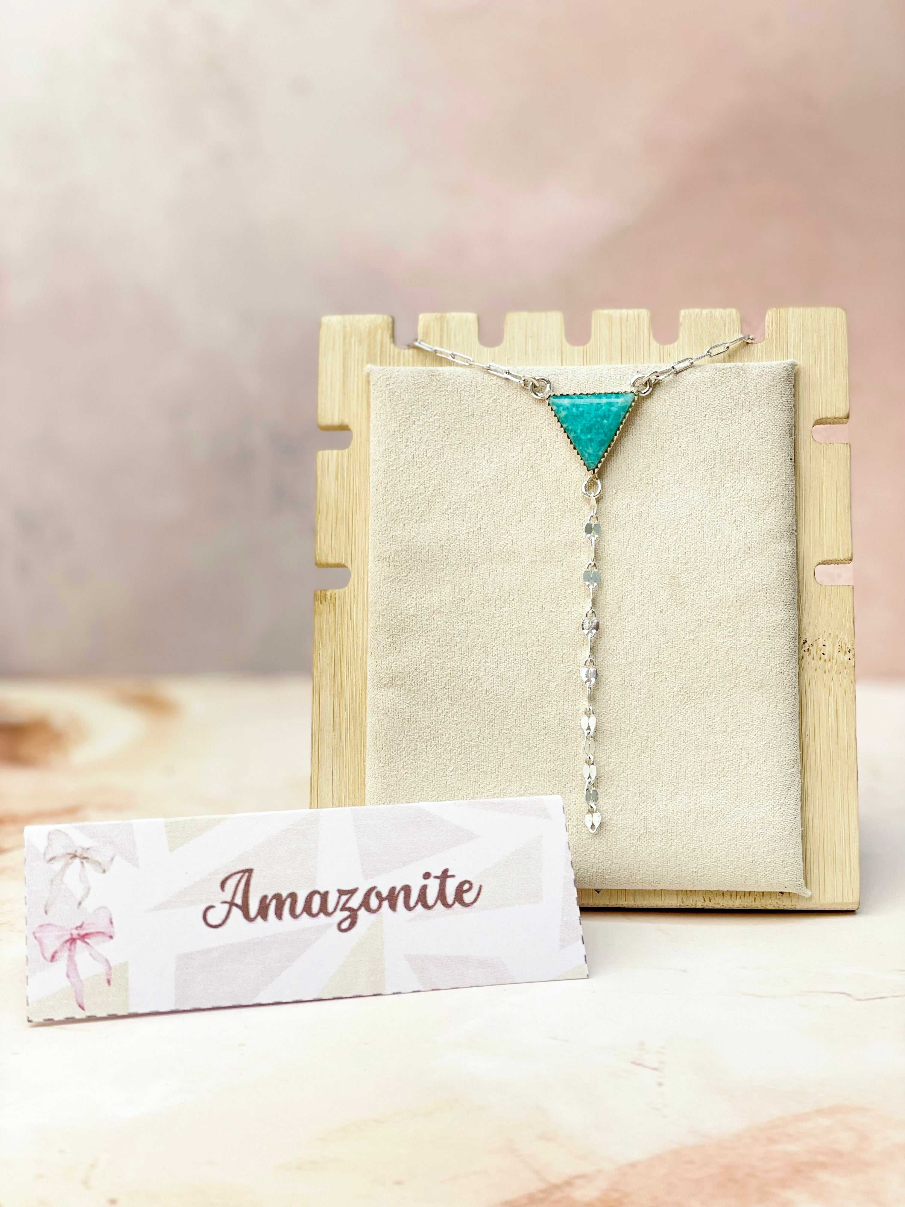 Dainty Chain and Triangle Necklace-Necklaces-Krush Kandy, Women's Online Fashion Boutique Located in Phoenix, Arizona (Scottsdale Area)