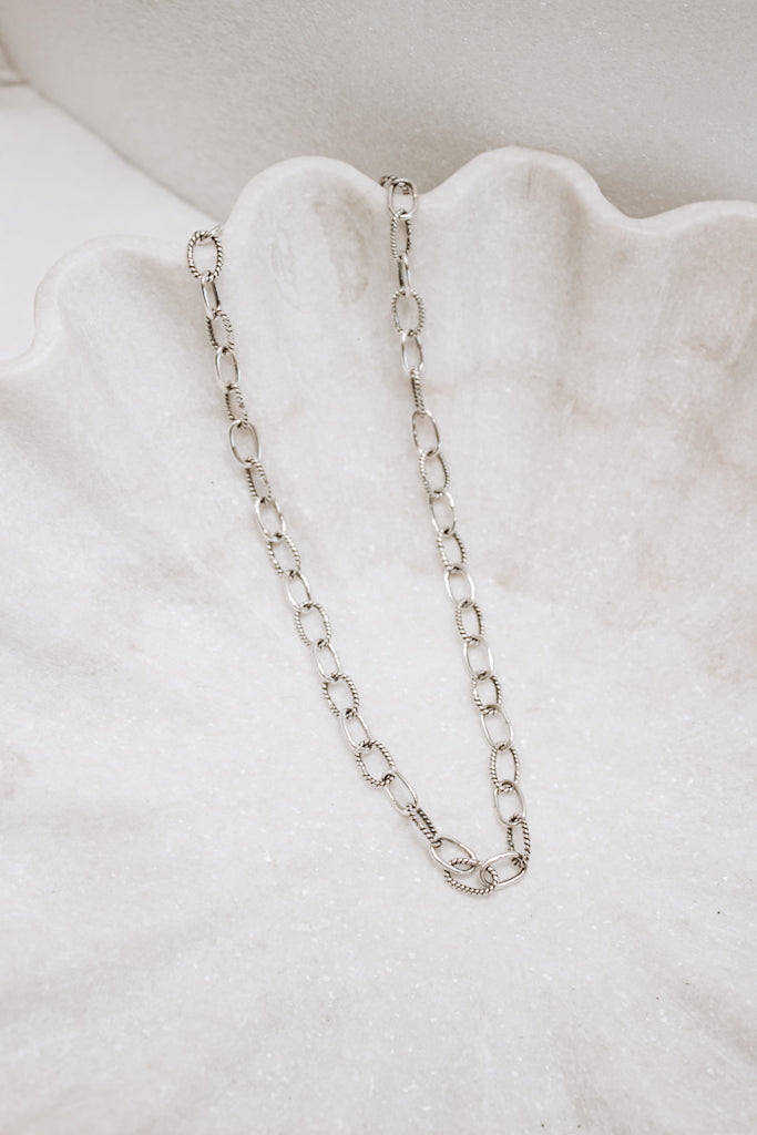 Sterling Silver Duo Chain Necklace & Bracelet MADE TO ORDER-Chain Necklaces-Krush Kandy, Women's Online Fashion Boutique Located in Phoenix, Arizona (Scottsdale Area)