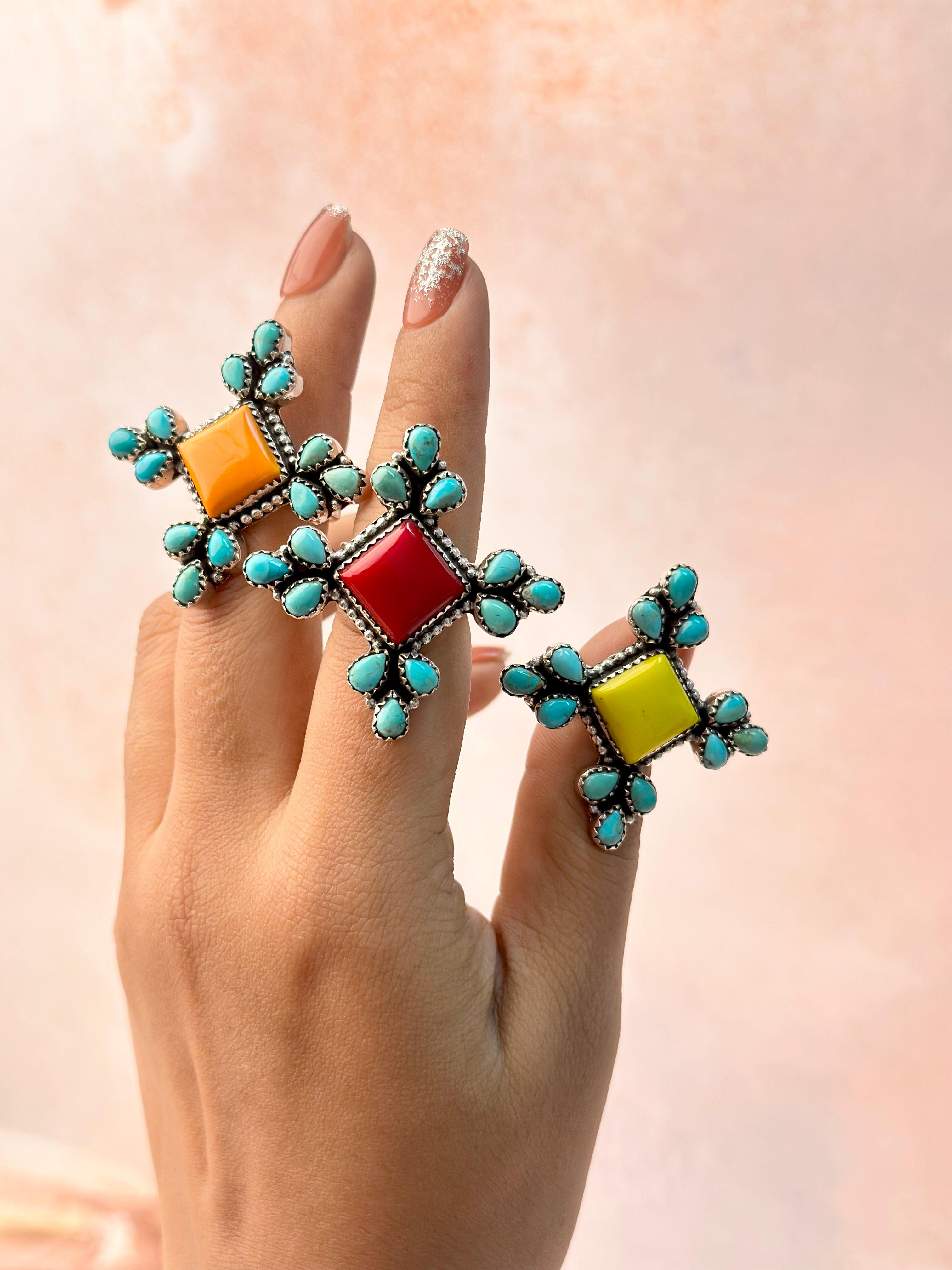 Blooming Bliss Multi Rosarita Ring-Rings-Krush Kandy, Women's Online Fashion Boutique Located in Phoenix, Arizona (Scottsdale Area)