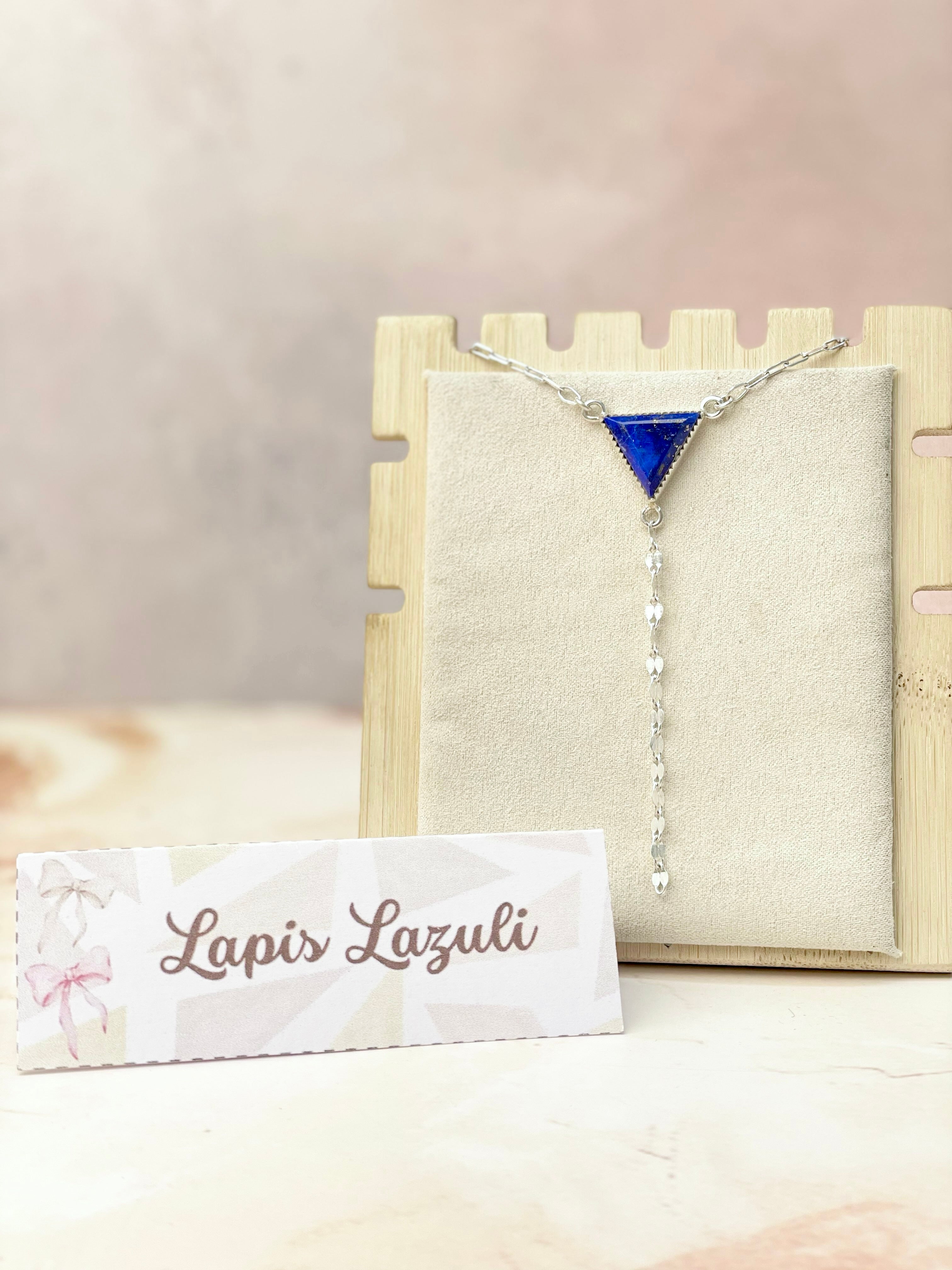 Dainty Chain and Triangle Necklace-Necklaces-Krush Kandy, Women's Online Fashion Boutique Located in Phoenix, Arizona (Scottsdale Area)