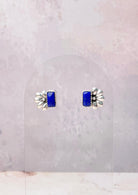 Boho Bar Studs with Delicate Half Daisy Accents-Earrings-Krush Kandy, Women's Online Fashion Boutique Located in Phoenix, Arizona (Scottsdale Area)