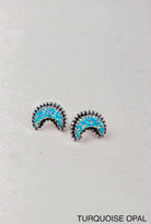 Dainty Crescent Moon Beam Earrings-Stud Earrings-Krush Kandy, Women's Online Fashion Boutique Located in Phoenix, Arizona (Scottsdale Area)