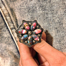 Cute Stamped Stone Flower Ring | Krush Exclusive-Cluster Rings-Krush Kandy, Women's Online Fashion Boutique Located in Phoenix, Arizona (Scottsdale Area)