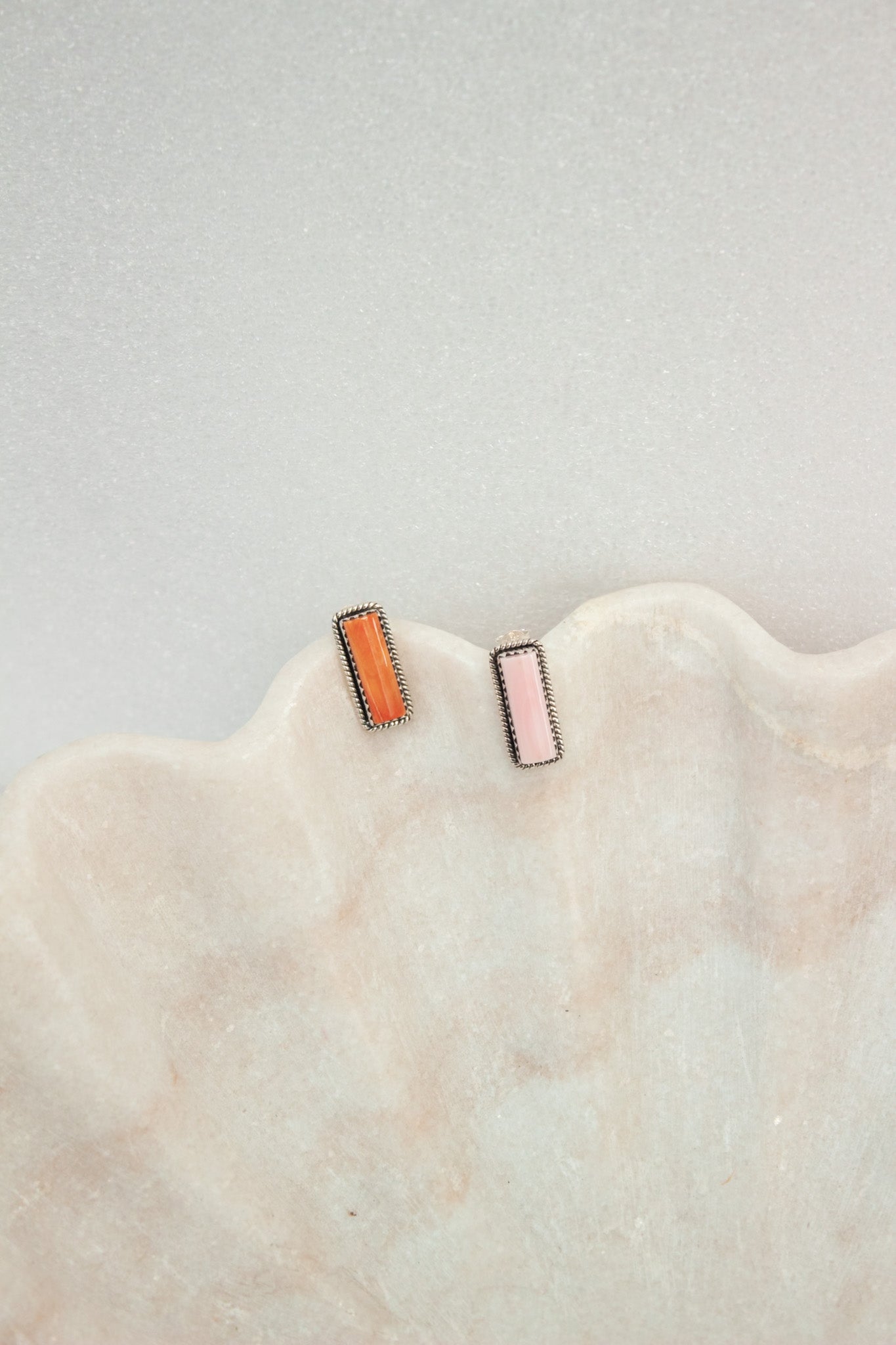 Bold Bar Stone Studs | By KKB-Stud Earrings-Krush Kandy, Women's Online Fashion Boutique Located in Phoenix, Arizona (Scottsdale Area)