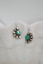 Half Opal Cluster Stone Earrings-Stud Earrings-Krush Kandy, Women's Online Fashion Boutique Located in Phoenix, Arizona (Scottsdale Area)