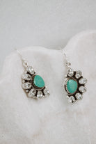 Half Opal Cluster Stone Earrings-Stud Earrings-Krush Kandy, Women's Online Fashion Boutique Located in Phoenix, Arizona (Scottsdale Area)