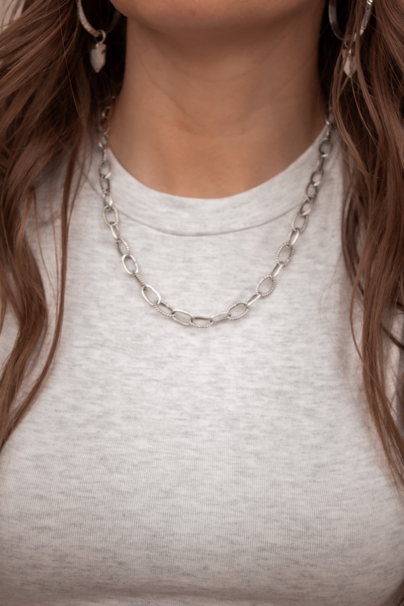 Sterling Silver Duo Chain Necklace & Bracelet MADE TO ORDER-Chain Necklaces-Krush Kandy, Women's Online Fashion Boutique Located in Phoenix, Arizona (Scottsdale Area)