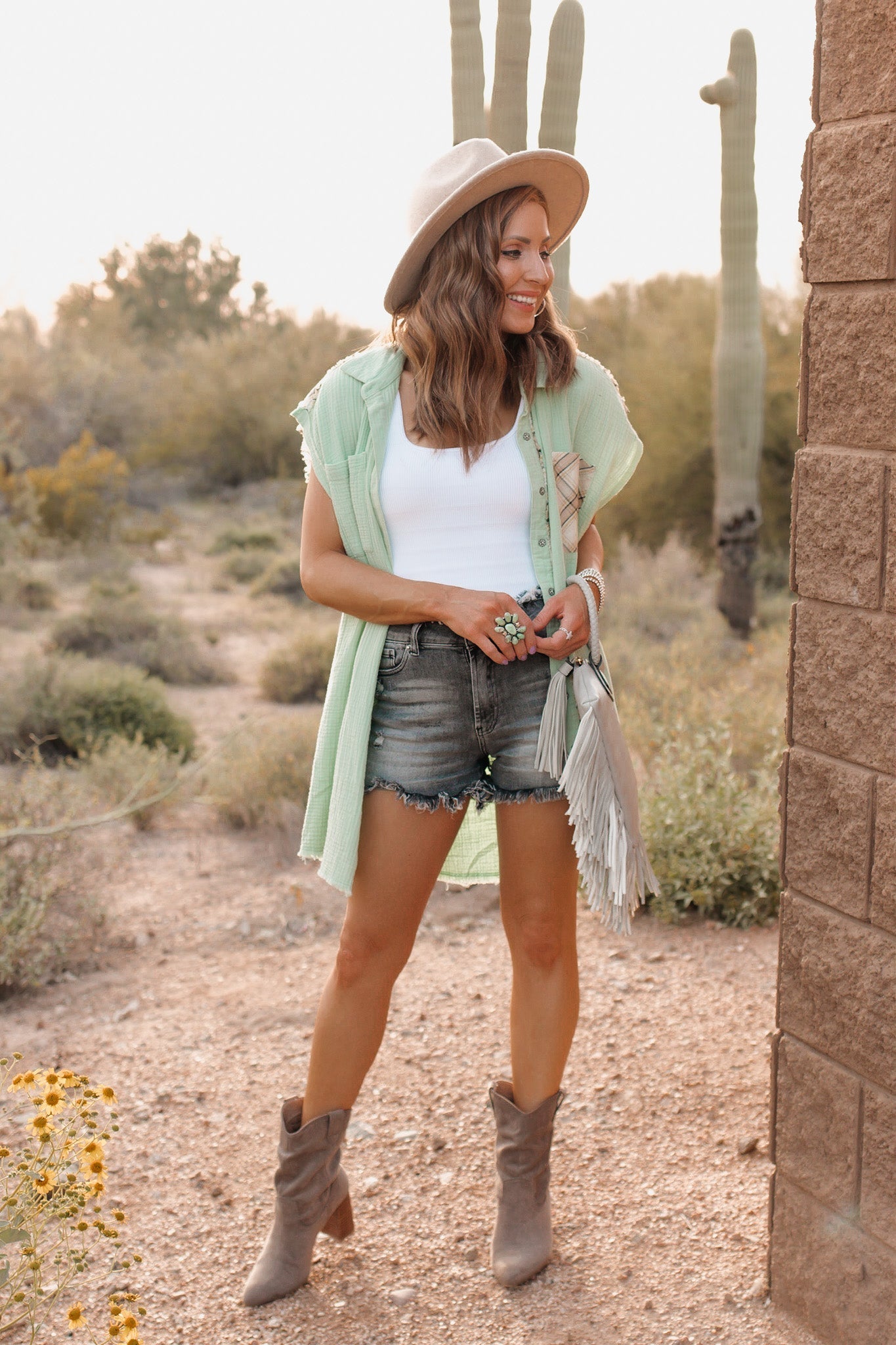 Boho Varascite Sterling Silver Cluster Ring-Cluster Rings-Krush Kandy, Women's Online Fashion Boutique Located in Phoenix, Arizona (Scottsdale Area)
