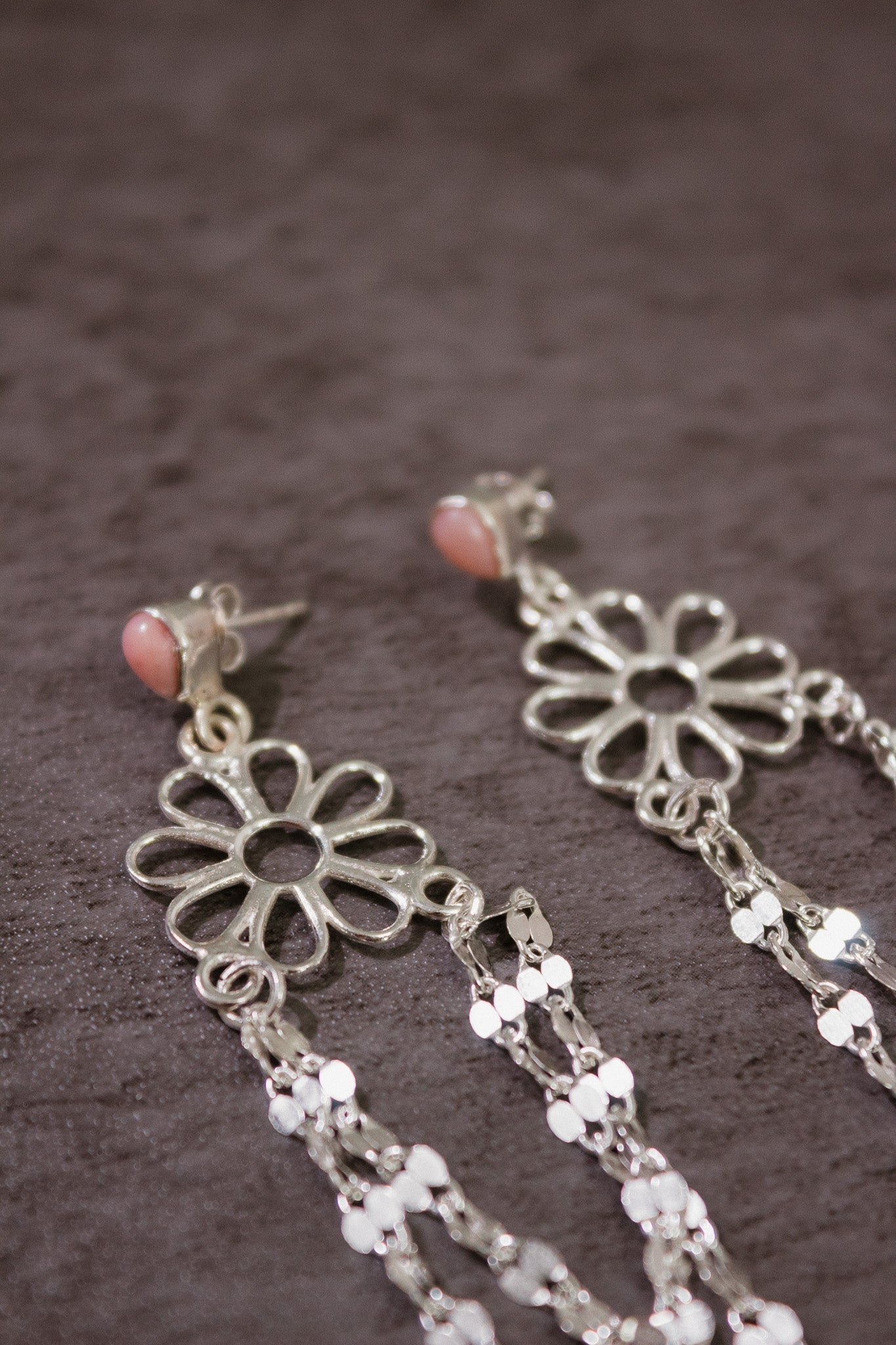 Stone Delight Chain Earrings-Stud Earrings-Krush Kandy, Women's Online Fashion Boutique Located in Phoenix, Arizona (Scottsdale Area)