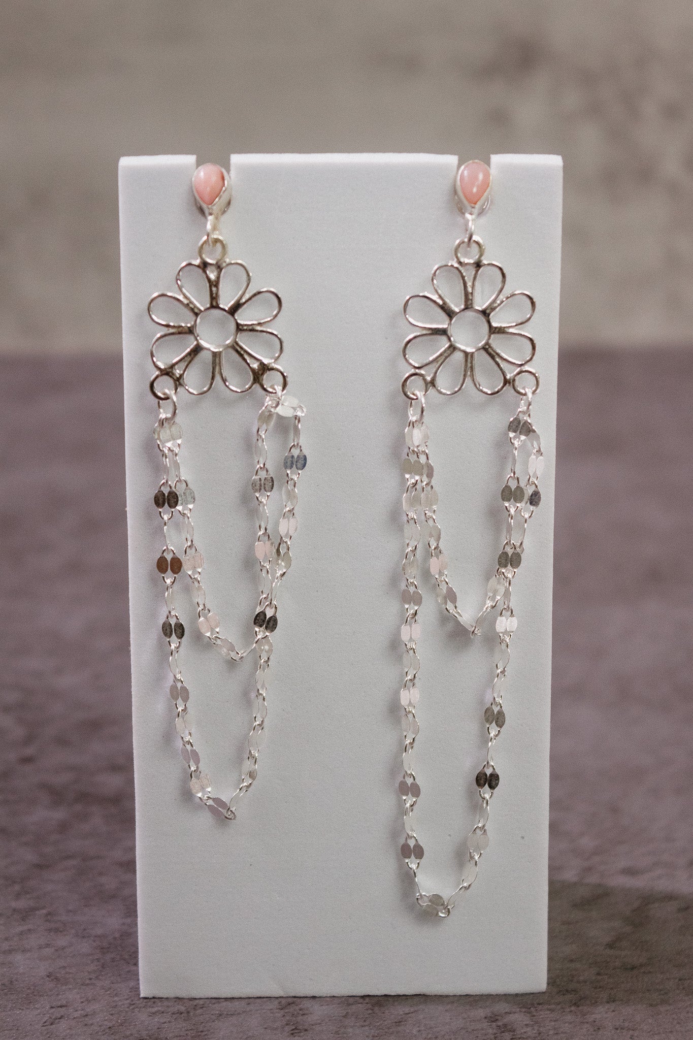 Stone Delight Chain Earrings-Stud Earrings-Krush Kandy, Women's Online Fashion Boutique Located in Phoenix, Arizona (Scottsdale Area)