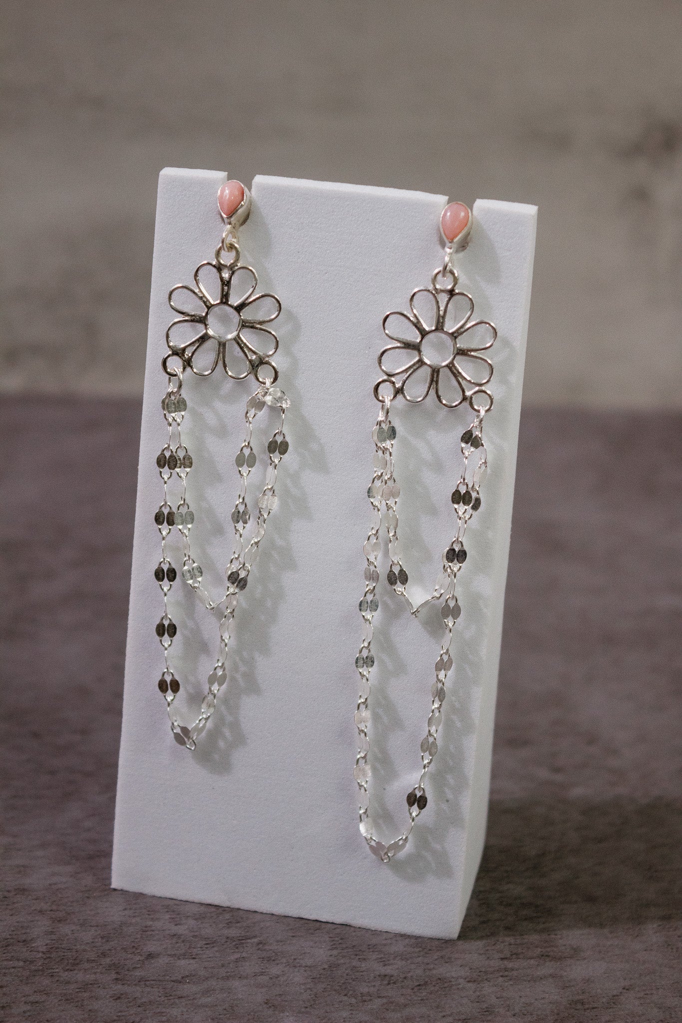 Stone Delight Chain Earrings-Stud Earrings-Krush Kandy, Women's Online Fashion Boutique Located in Phoenix, Arizona (Scottsdale Area)