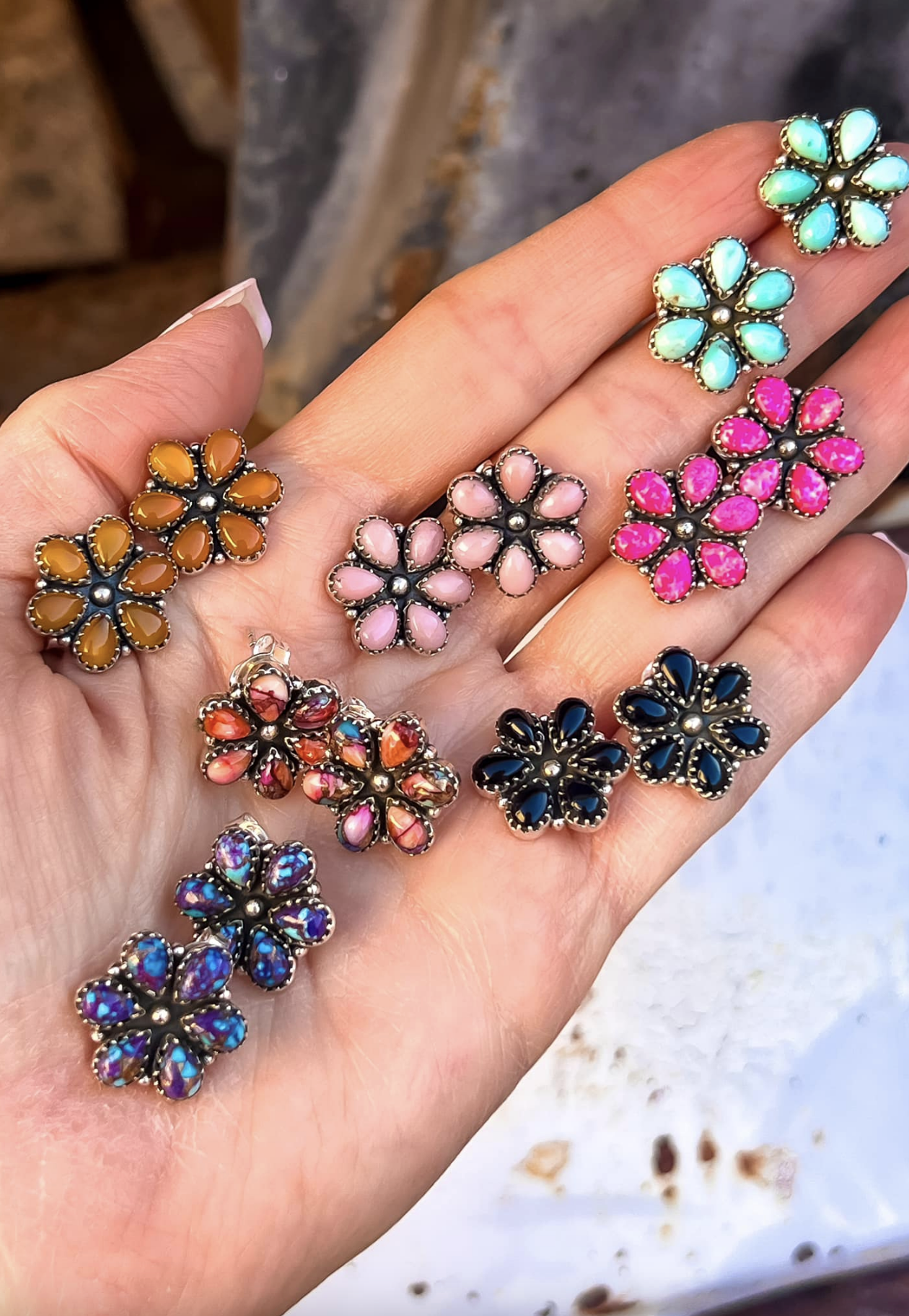 Mini Daisy Earrings-Stud Earrings-Krush Kandy, Women's Online Fashion Boutique Located in Phoenix, Arizona (Scottsdale Area)