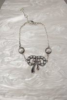 Stone Serenade Bow Bracelet-Chain Bracelets-Krush Kandy, Women's Online Fashion Boutique Located in Phoenix, Arizona (Scottsdale Area)