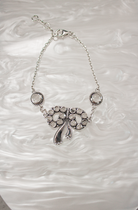 Stone Serenade Bow Bracelet-Chain Bracelets-Krush Kandy, Women's Online Fashion Boutique Located in Phoenix, Arizona (Scottsdale Area)