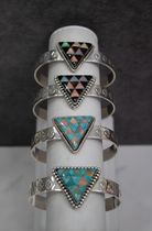 Stone Cut Sterling Stamped Cuff-Chain Bracelets-Krush Kandy, Women's Online Fashion Boutique Located in Phoenix, Arizona (Scottsdale Area)