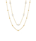 Pearl Geometric Minimalist Multi Strand Necklace-Necklaces-Krush Kandy, Women's Online Fashion Boutique Located in Phoenix, Arizona (Scottsdale Area)