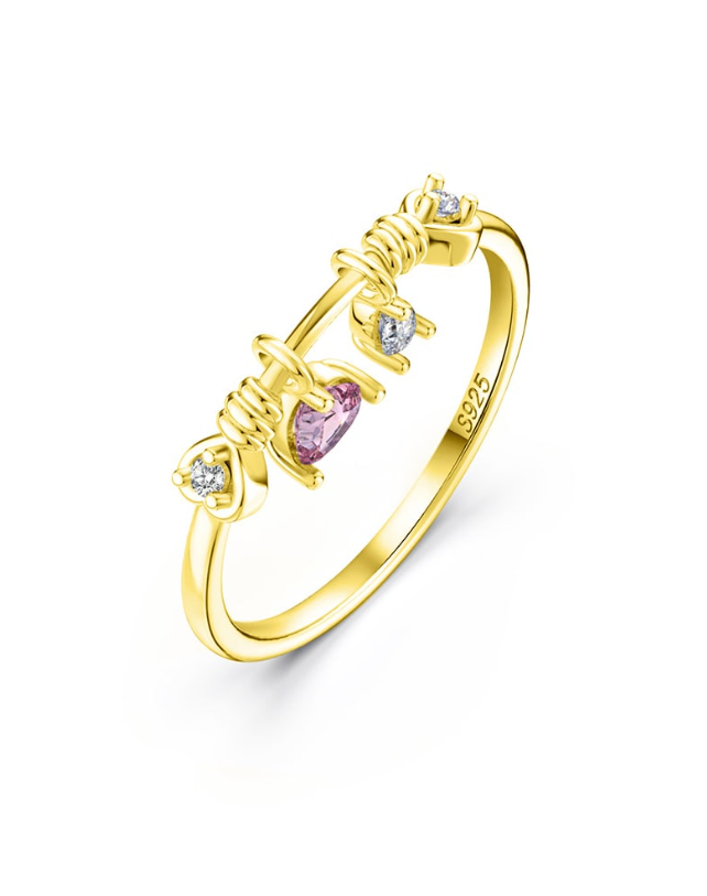 Cubic Zirconia Geometric Dainty Band Ring-Earrings-Krush Kandy, Women's Online Fashion Boutique Located in Phoenix, Arizona (Scottsdale Area)