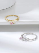 Cubic Zirconia Geometric Dainty Band Ring-Earrings-Krush Kandy, Women's Online Fashion Boutique Located in Phoenix, Arizona (Scottsdale Area)